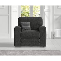 Madden Charcoal Grey Fabric Armchair