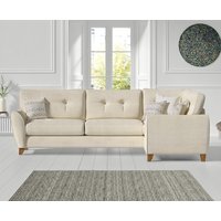Florin Cream Fabric Right Hand Facing Corner Sofa