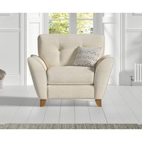 Florin Cream Fabric Armchair