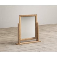 Herringbone Solid Oak Dressing Table Mirror