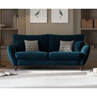 Palma Teal Chenille Fabric Seater Sofa