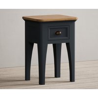 Bridstow Oak and Blue Painted Drawer Bedside Table