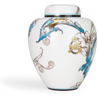 Florentine Turquoise Lidded Vase