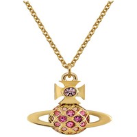 Vivienne Westwood - Willa Bas Relief Pendant Gold Light Rose