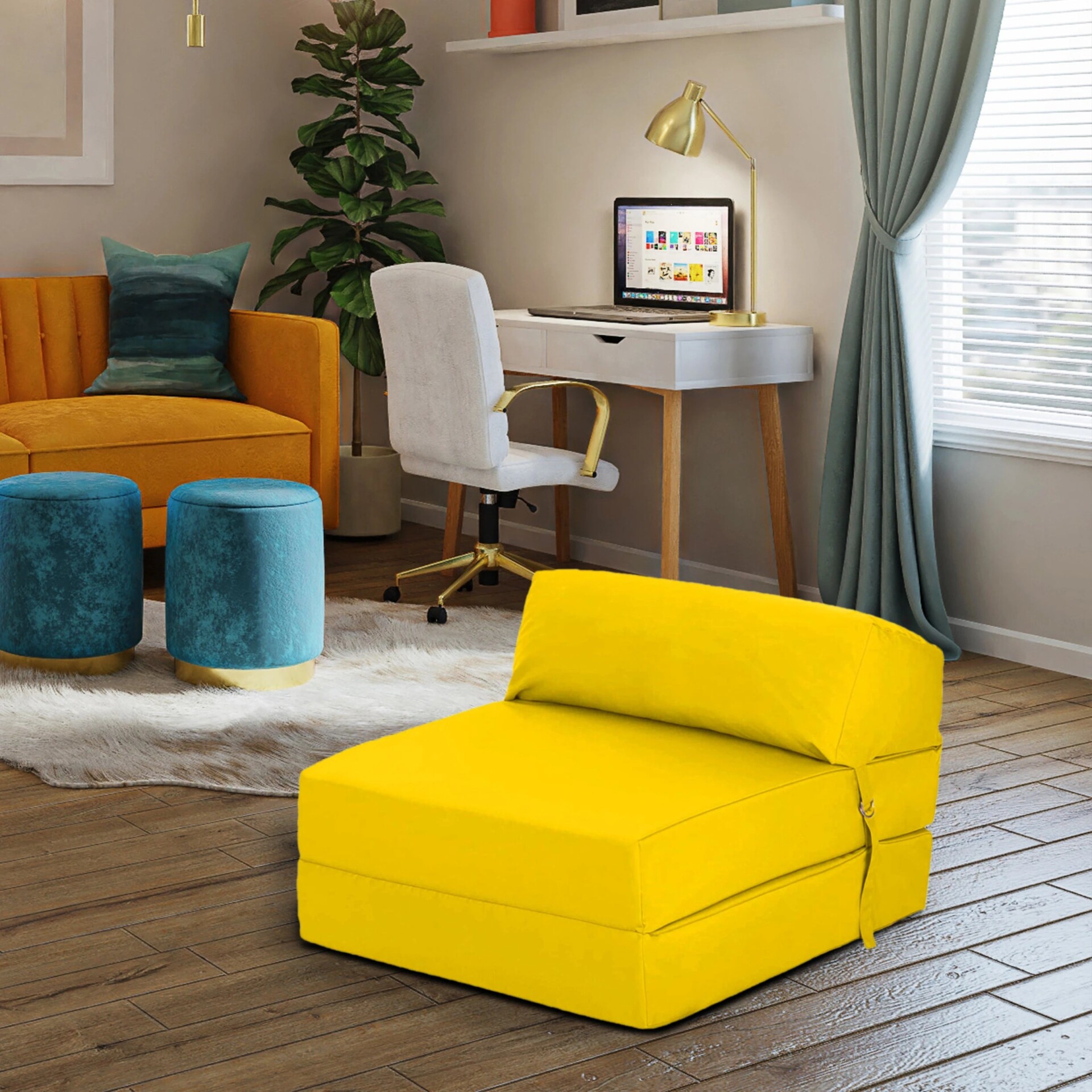 Single Z Bed for Kids Folding Mattress Bed Futon Sofa Bed Guest Mattress Foldable