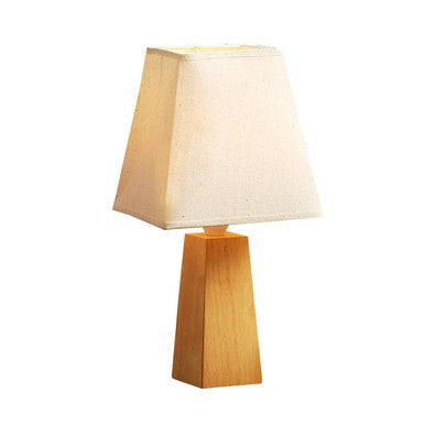 Tapered Wooden Base Table Lamp