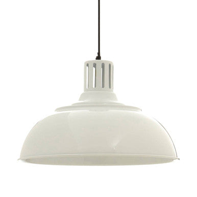 White Metal Pendant Light