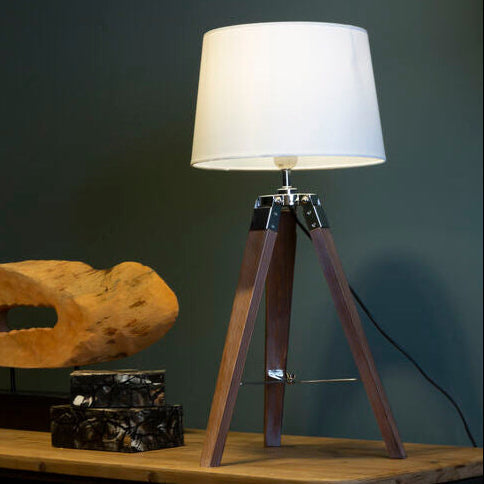 Brown Tripod Table Lamp