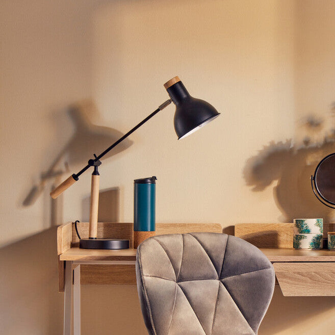 Matte Black Table Lamp