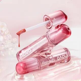 NOVO - Zero-Sensation Mirror Hydrating Lip Gloss - Colors # Nude Apricot Tangerine - g
