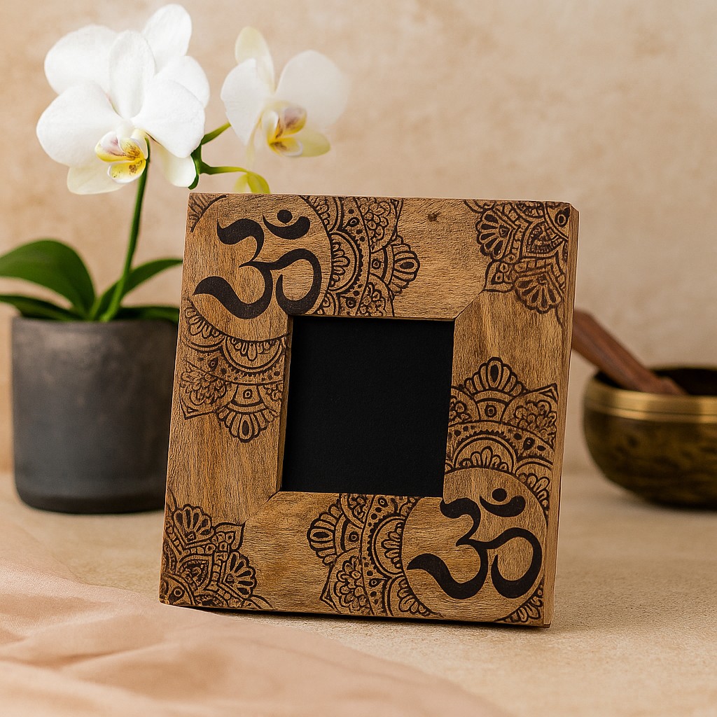 Picture Frame Black Mango Wood x Mandala