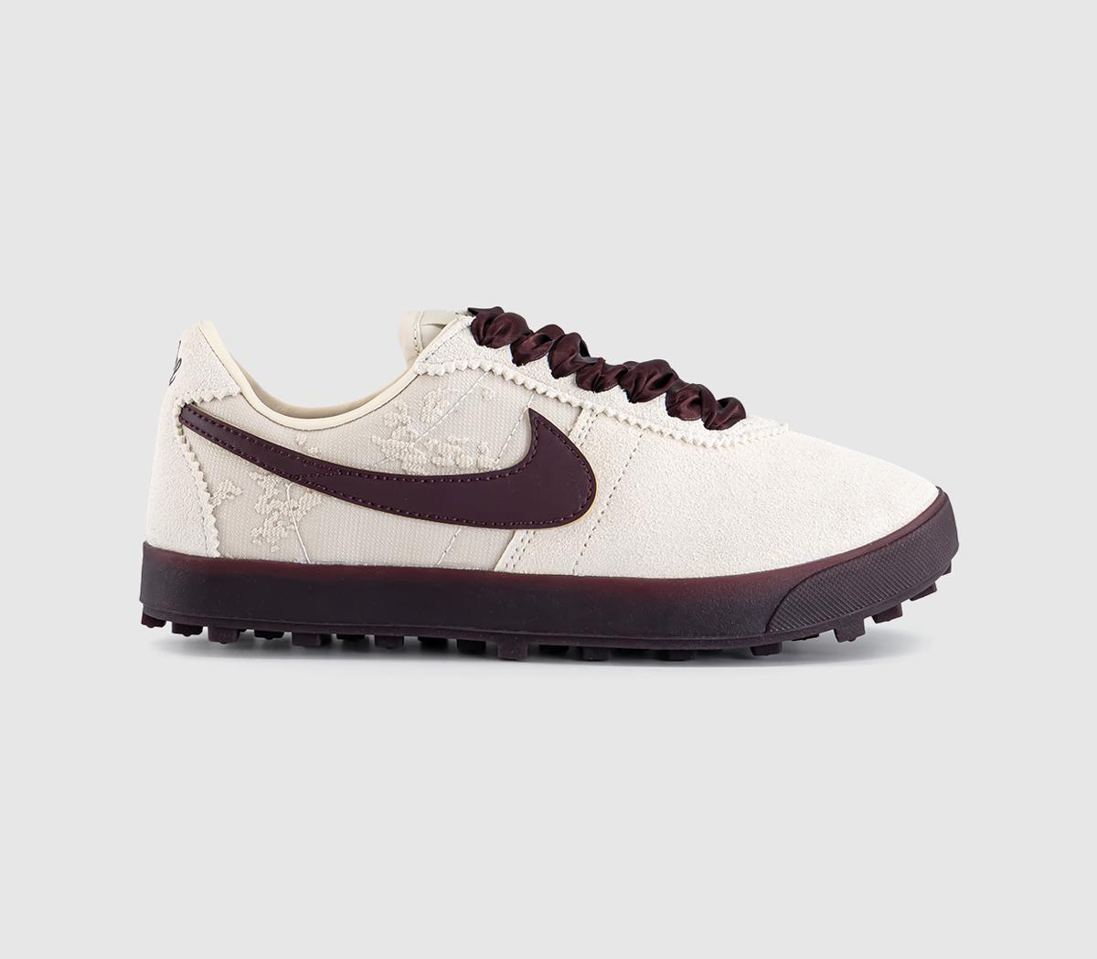 Nike Womens Astrograbber Trainers Light Cream Burgundy Crush Arctic Orange Natural, .