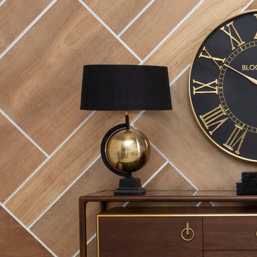 Globe Antique Brass Table Lamp