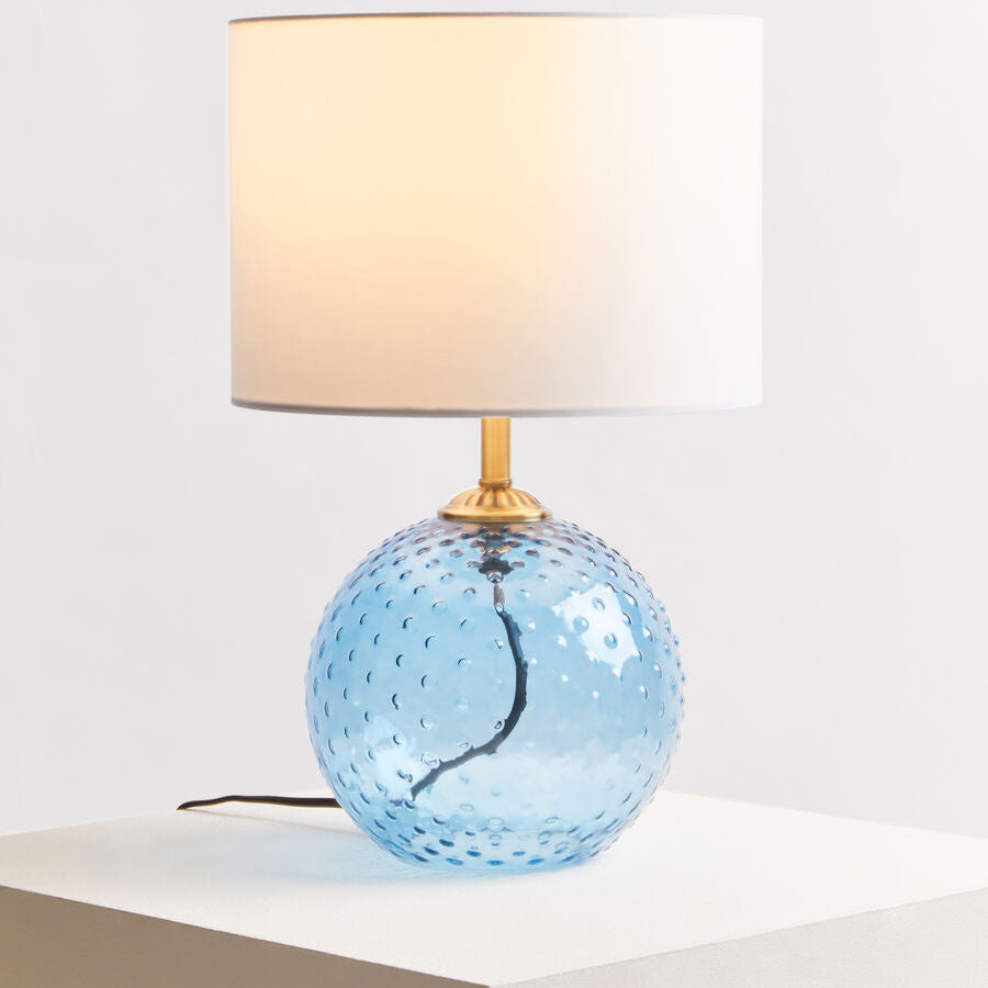 Blue Glass Table Lamp