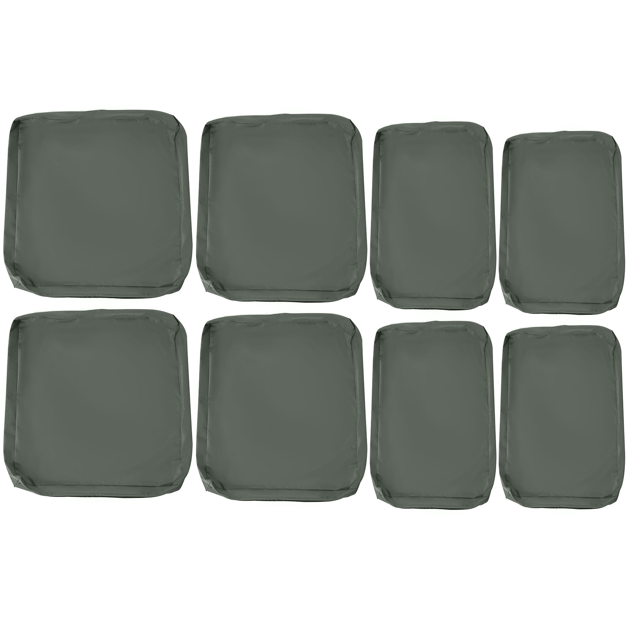MCL Replacement Cushion Cover Garden Rattan Patio Furniture Seat Cover Polyester Outdoor Deep Grey- No Cushion Included