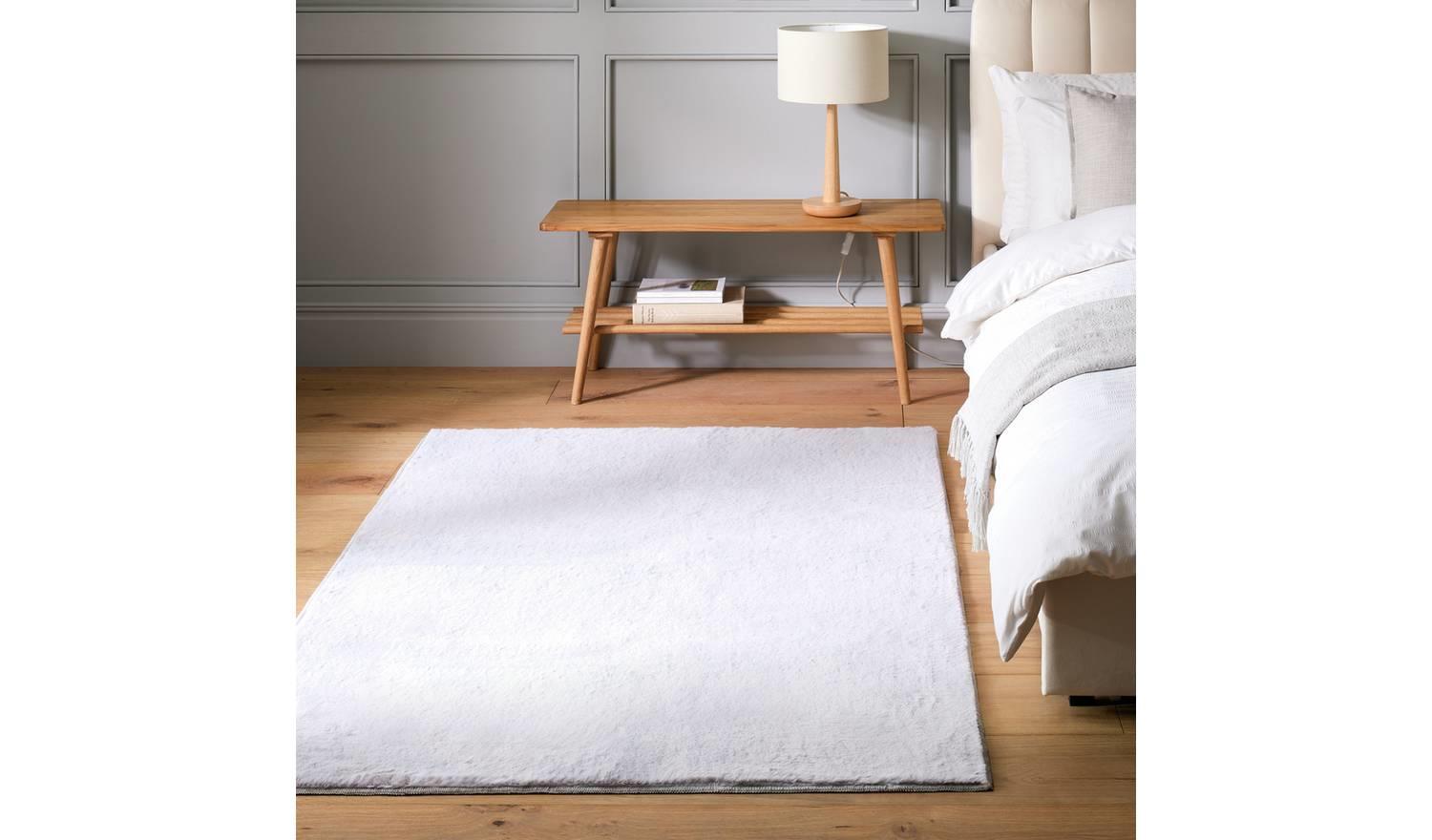 Cosy Soft Dove Grey Short Pile Rug x Living Room Bedroom Floor
