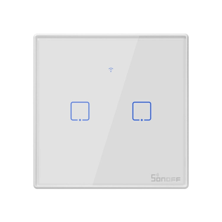 Sonoff T Touch mm Tempered Glass Panel Wall Switch Smart Home Light Touch Switch, Compatible with Alexa and Google Home, AC - mm Plug