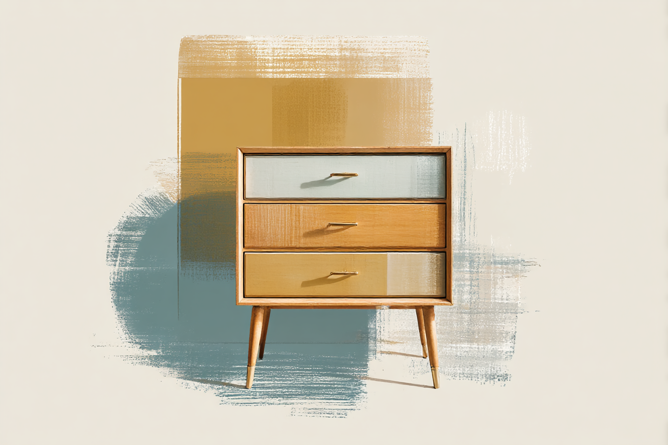 Chest of Drawers by Colour and Material