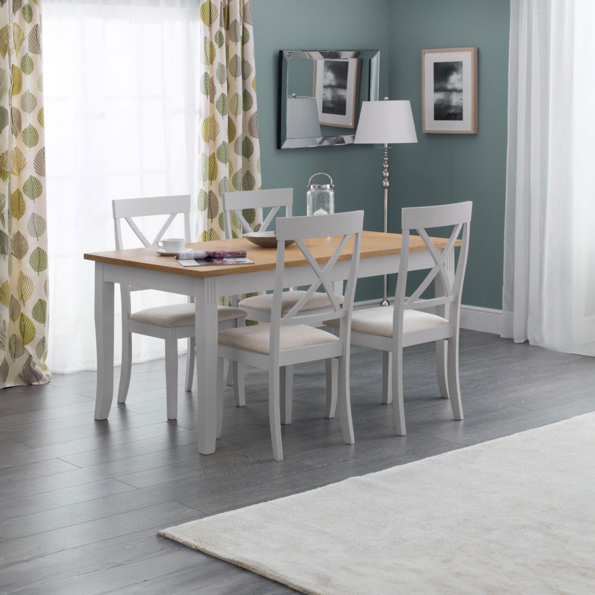 Davenport OakElephant Grey Dining Table