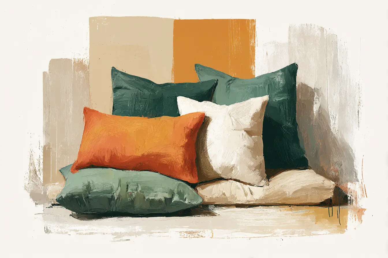 Green Cushions That Earn Their Place