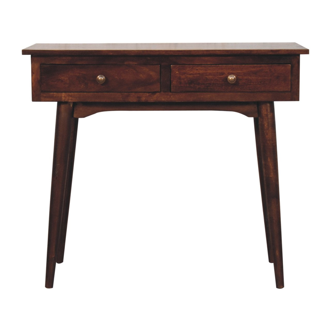 California Walnut Hallway Drawer Console Table