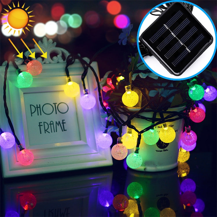 LEDs Bubble Ball Outdoor Garden Waterproof Christmas Spring Festival Decoration Solar Lamp String