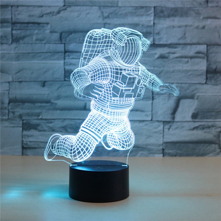 Astronaut Shape D Colorful LED Vision Light Table Lamp, Colors Remote Control Version, Colors Remote - Colors Remote Control Version