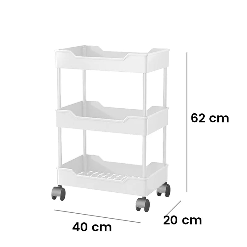 Tier Mobile Kitchen Organizer Cart With Wheels Rolling Cart Storage Shelf Trolley Bathroom Storage Rack Bar Cart