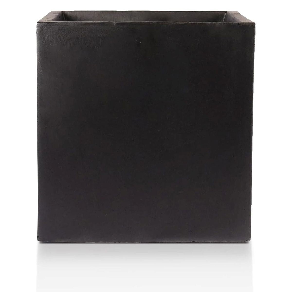 IDEALIST Lite Contemporary Flower Box Square Garden Planter, Faux Lead Light Concrete Outdoor Large Plant Pot H L W , L