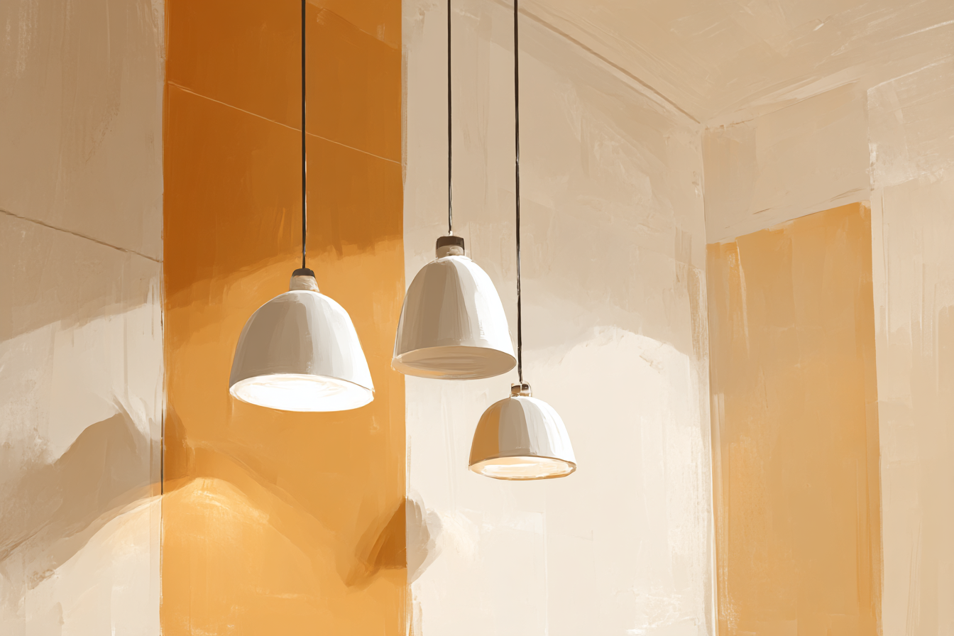 White Pendant Lights That Make the Room