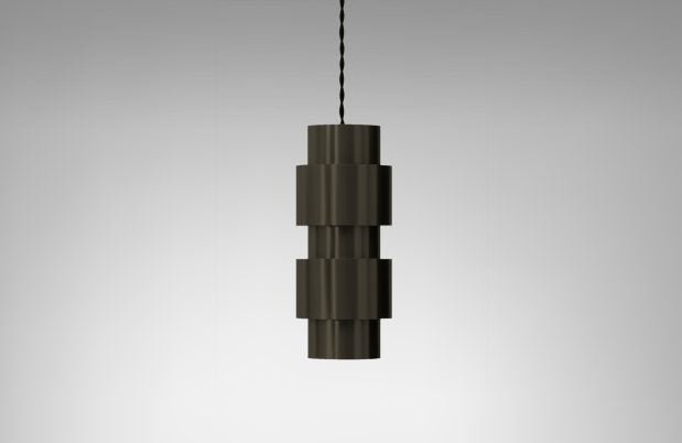 CTO Lighting Ring - DALI-A Pendant Light antique bronze with satin brass detail