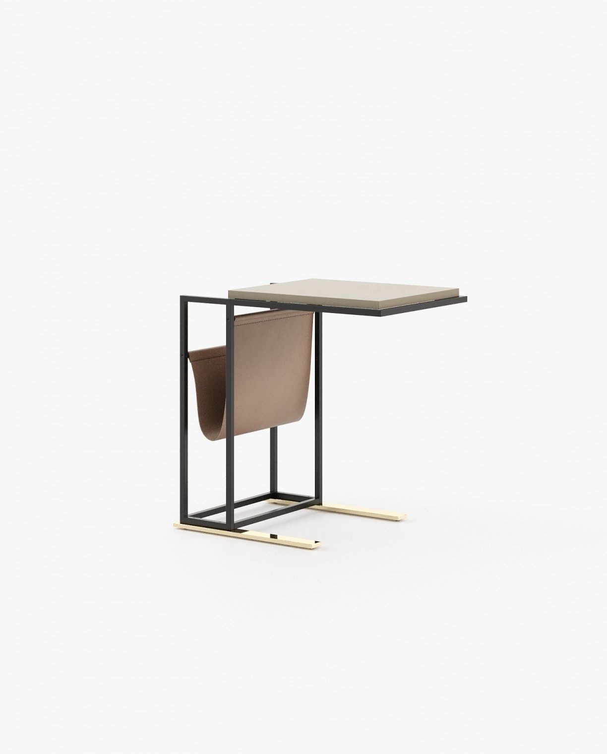 Laskasas ARY Nest & Side Table Beige Grey Lacquer Matte