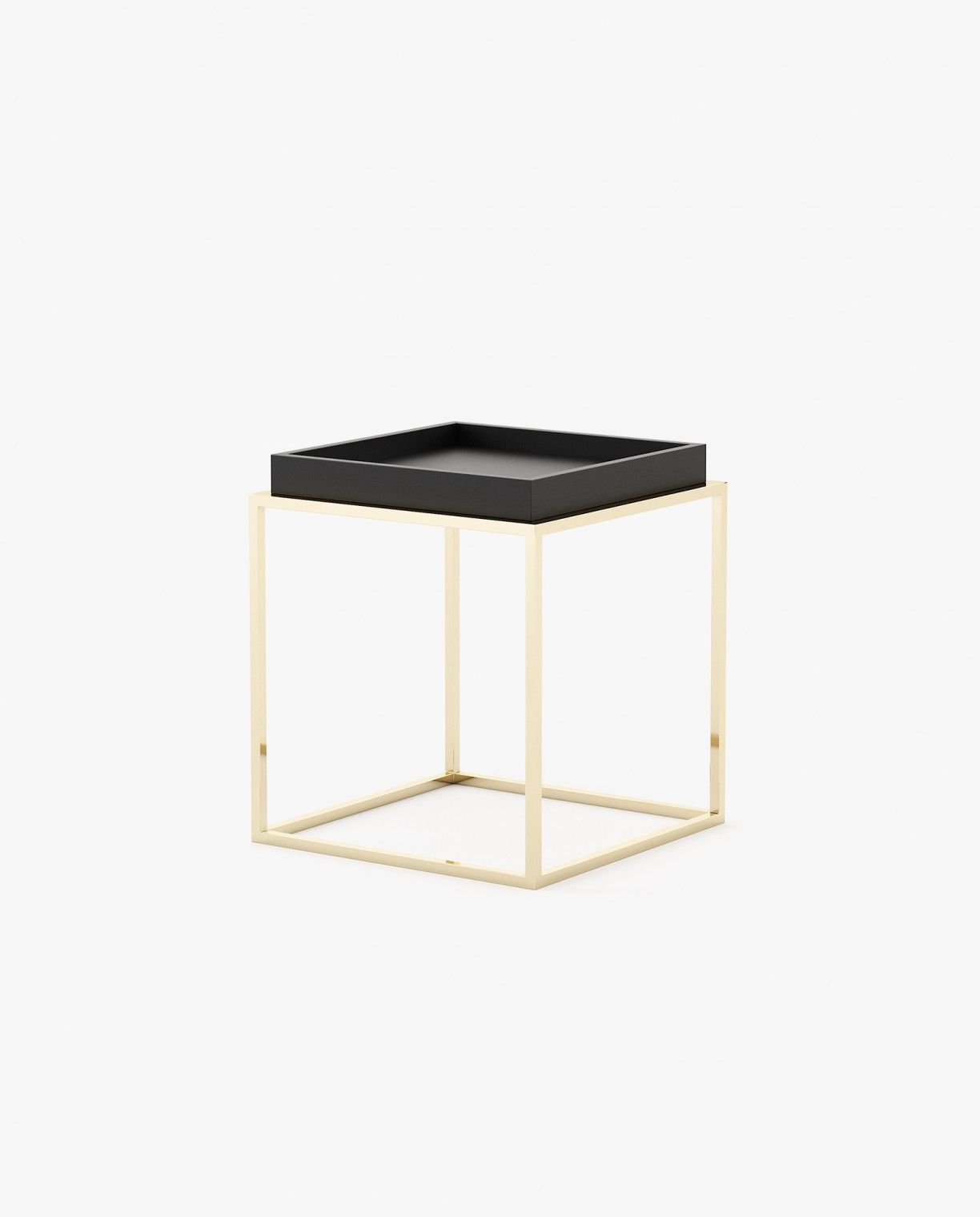 Laskasas AURA Nest & Side Table Black Lacquer Matte