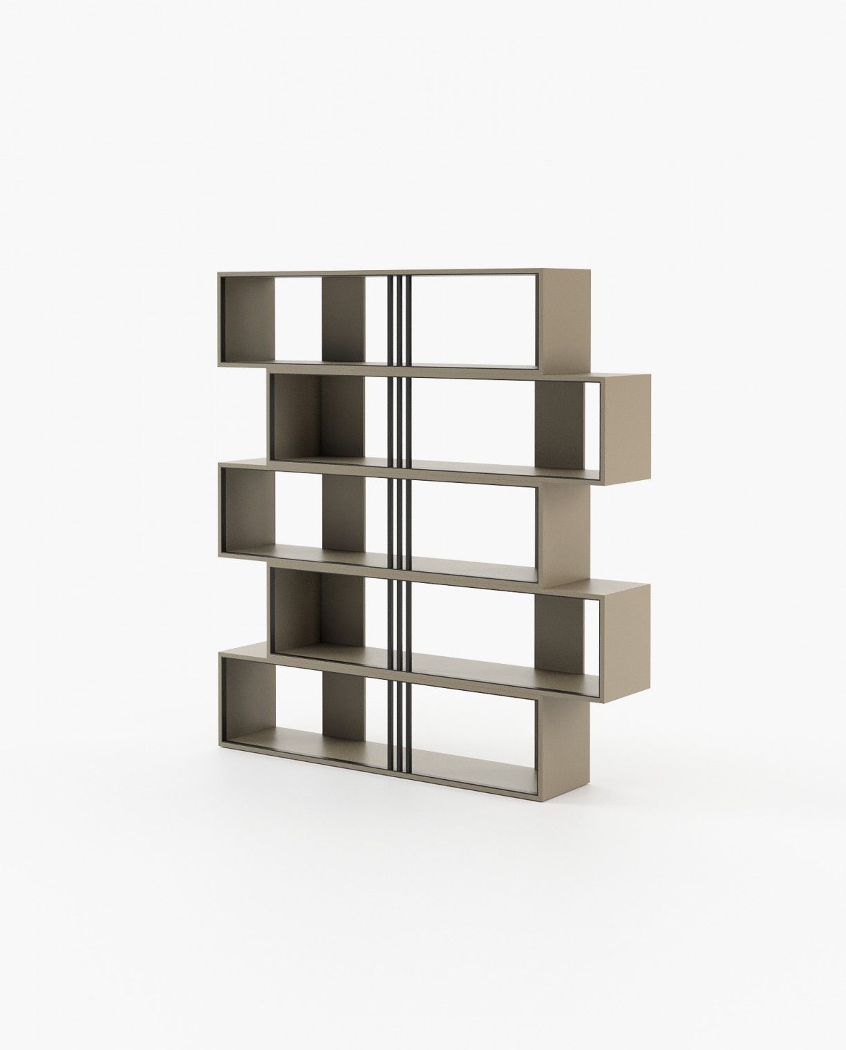 Laskasas EMY Bookcase & Shelving Beige Grey Lacquer Matte
