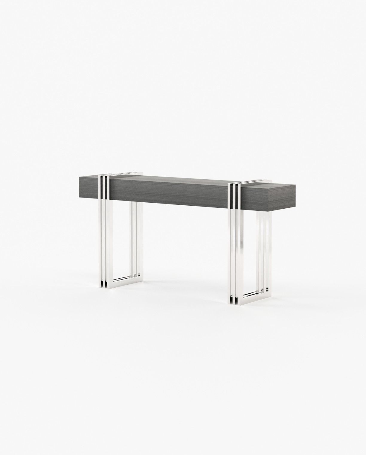 Laskasas EVELYN Console Table Grey Eucalyptus Veneer Matte