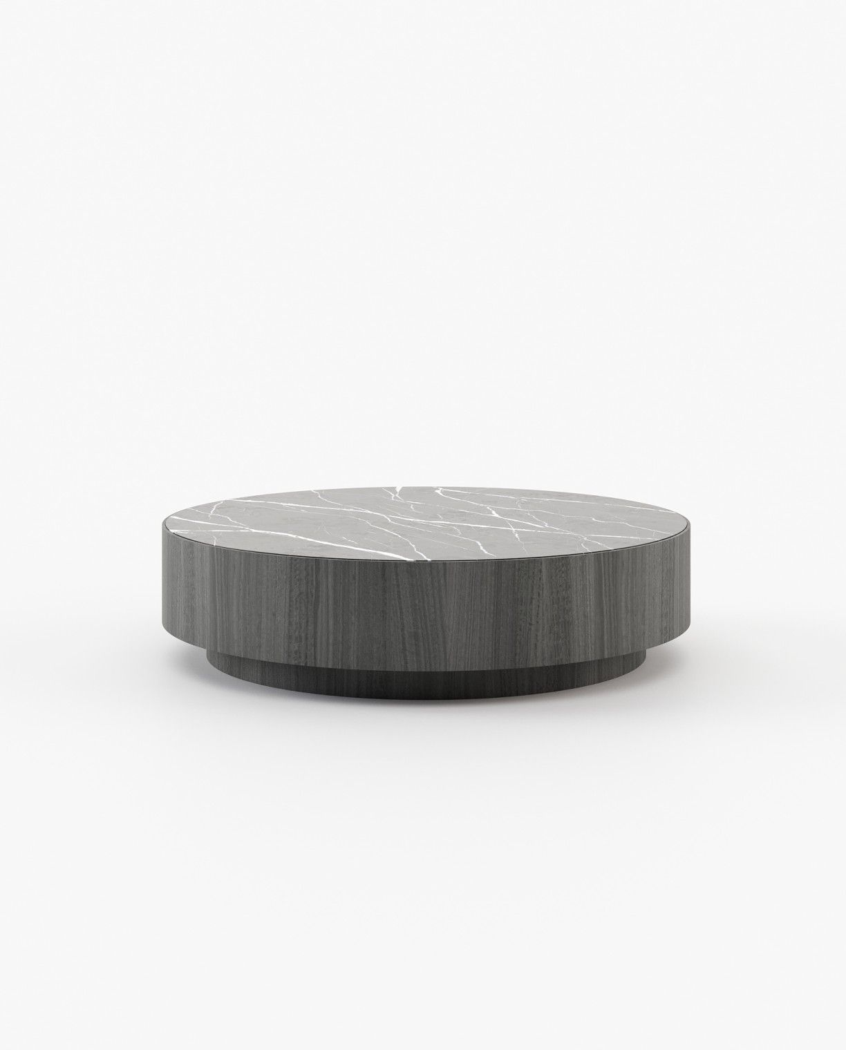 Laskasas GOLD Coffee Table Grey Eucalyptus Veneer Matte