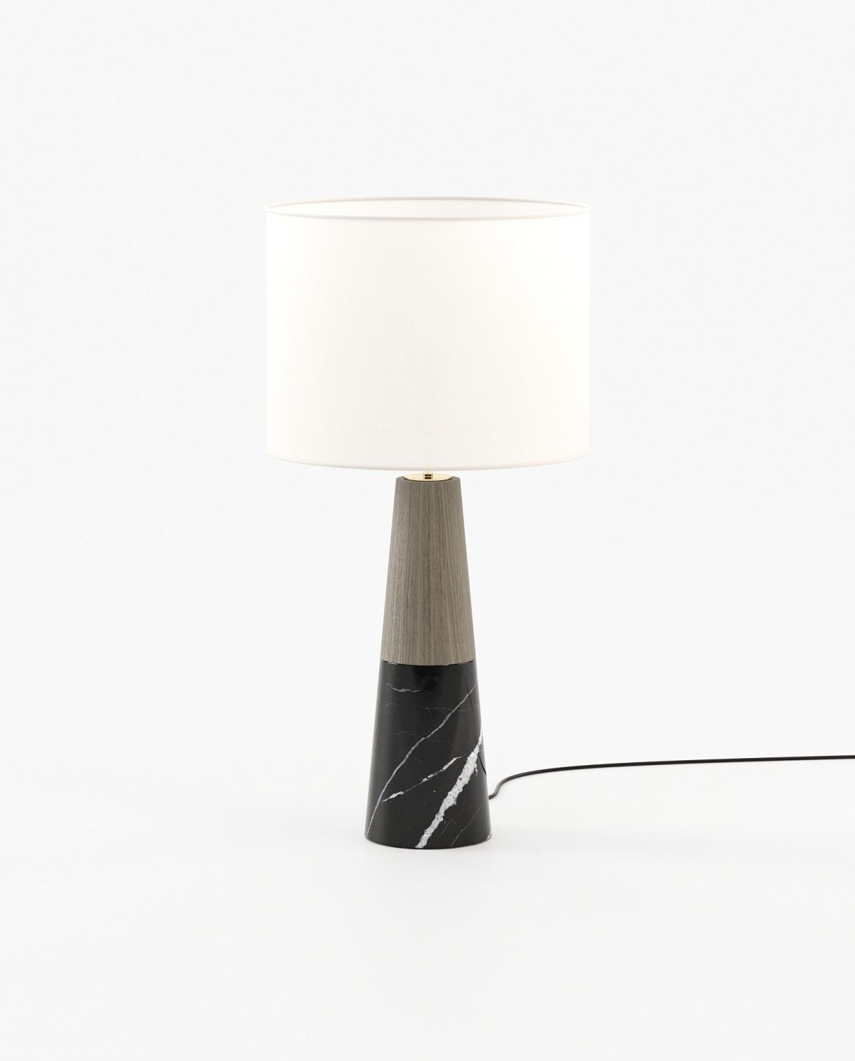 Laskasas JUDE Table & Desk Lamp Nero Marquina Polished Marble