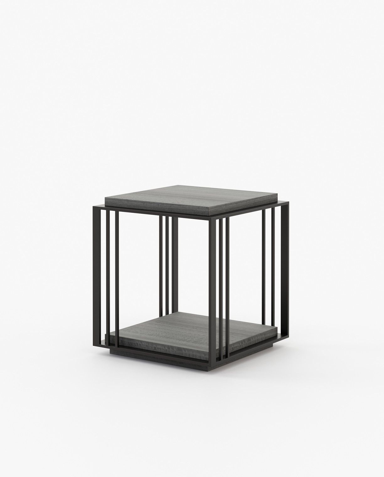 Laskasas MEGAN Nest & Side Table Grey Eucalyptus Veneer Matte