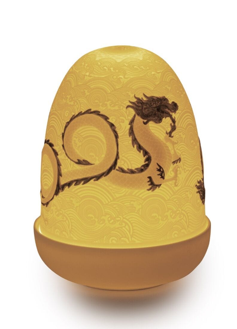 Lladro Dragons Dome Lamp