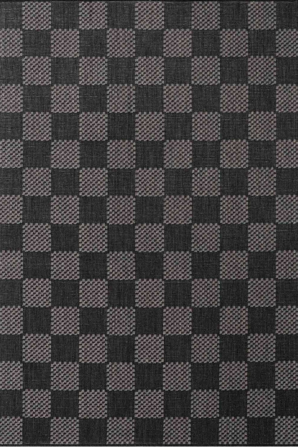 The Rugs Ted Baker Flatweave Dorothy Indoor Outdoor Rug Checkerboard Design In Black