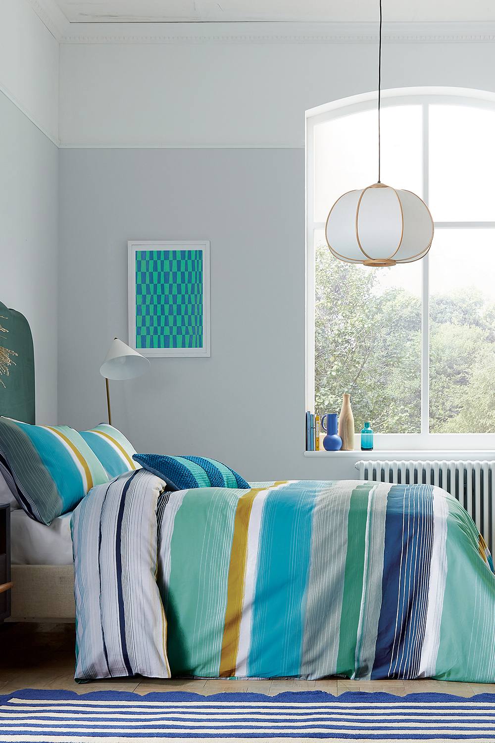 Helena Springfield 'carrie' Cotton Duvet Cover Set In Blue