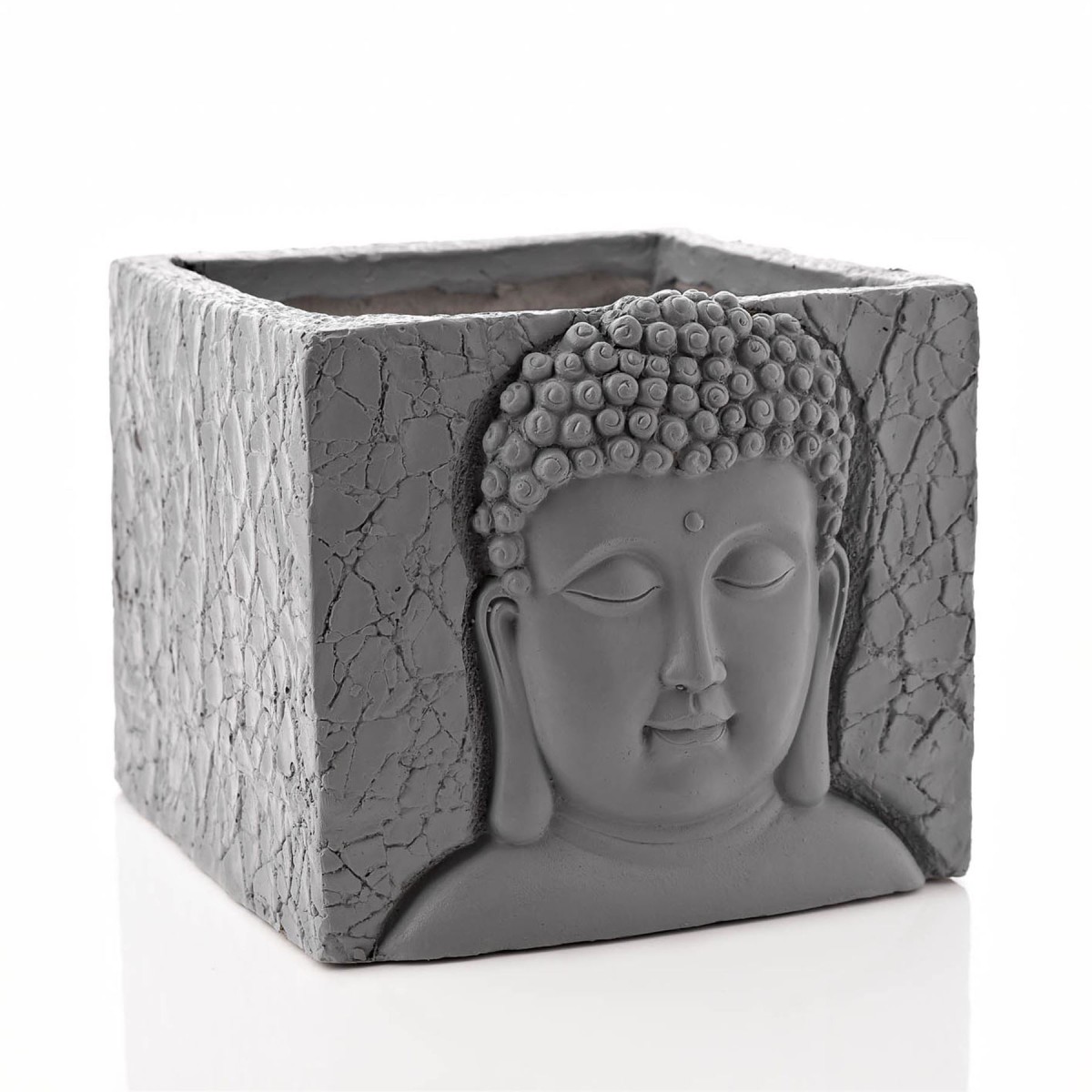 Buddha Planter Square Cement Effect