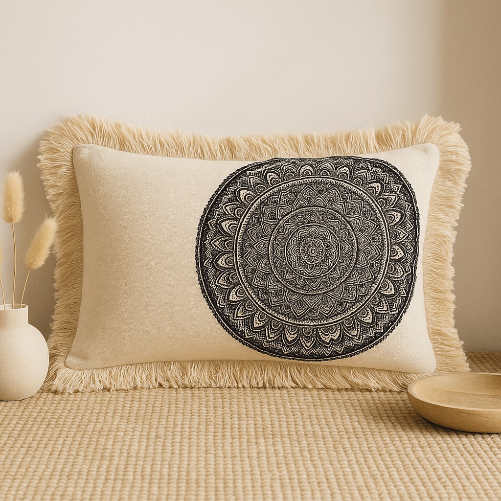 Mandala Cushion Black x