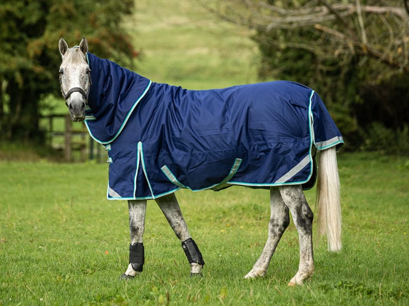 g Detachable Neck Turnout Rug - Navy - '