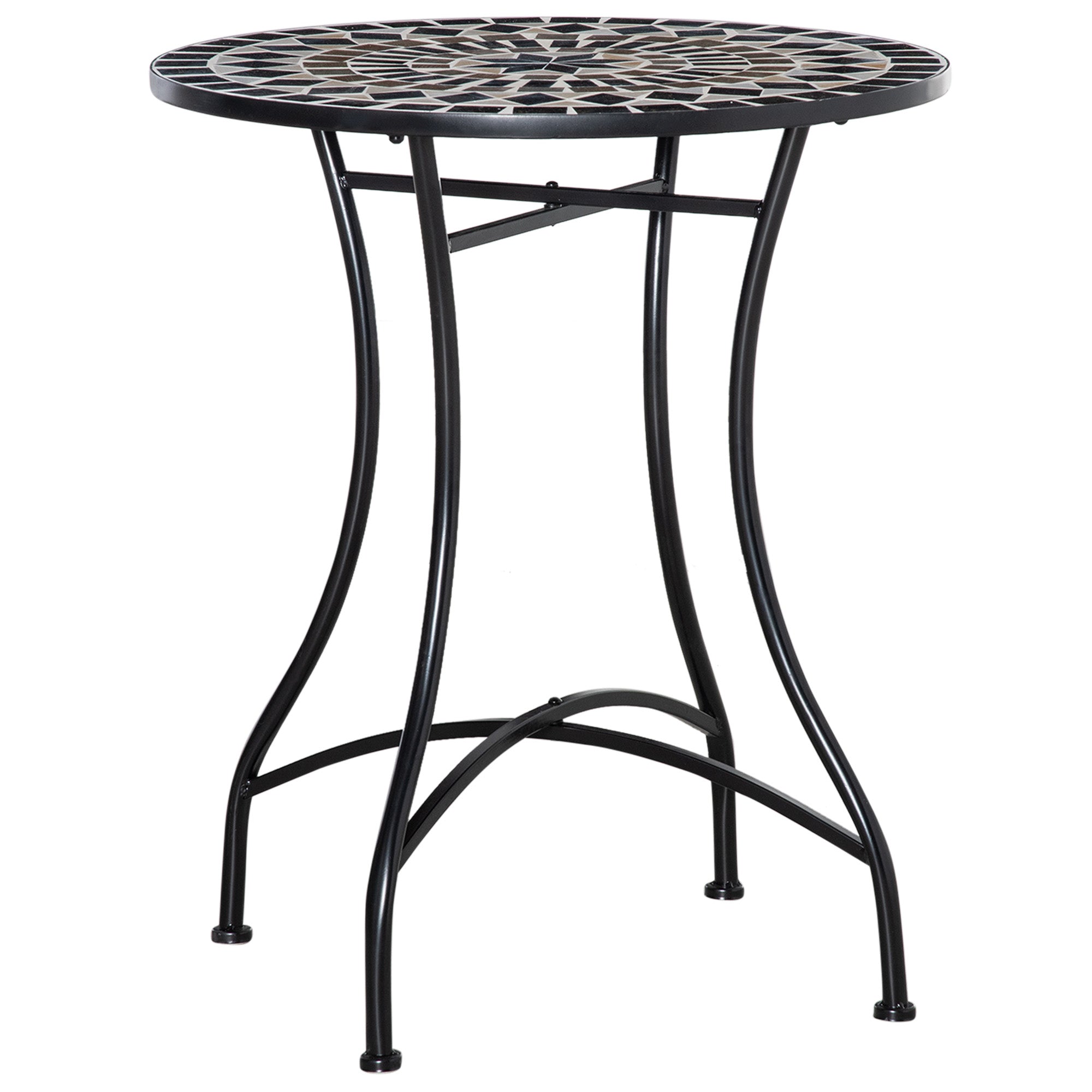 MCL Mosaic Outdoor Patio Table - Black