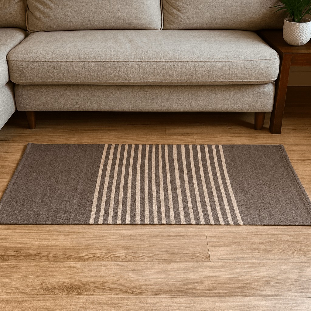 Rug Boho Grey Cotton x