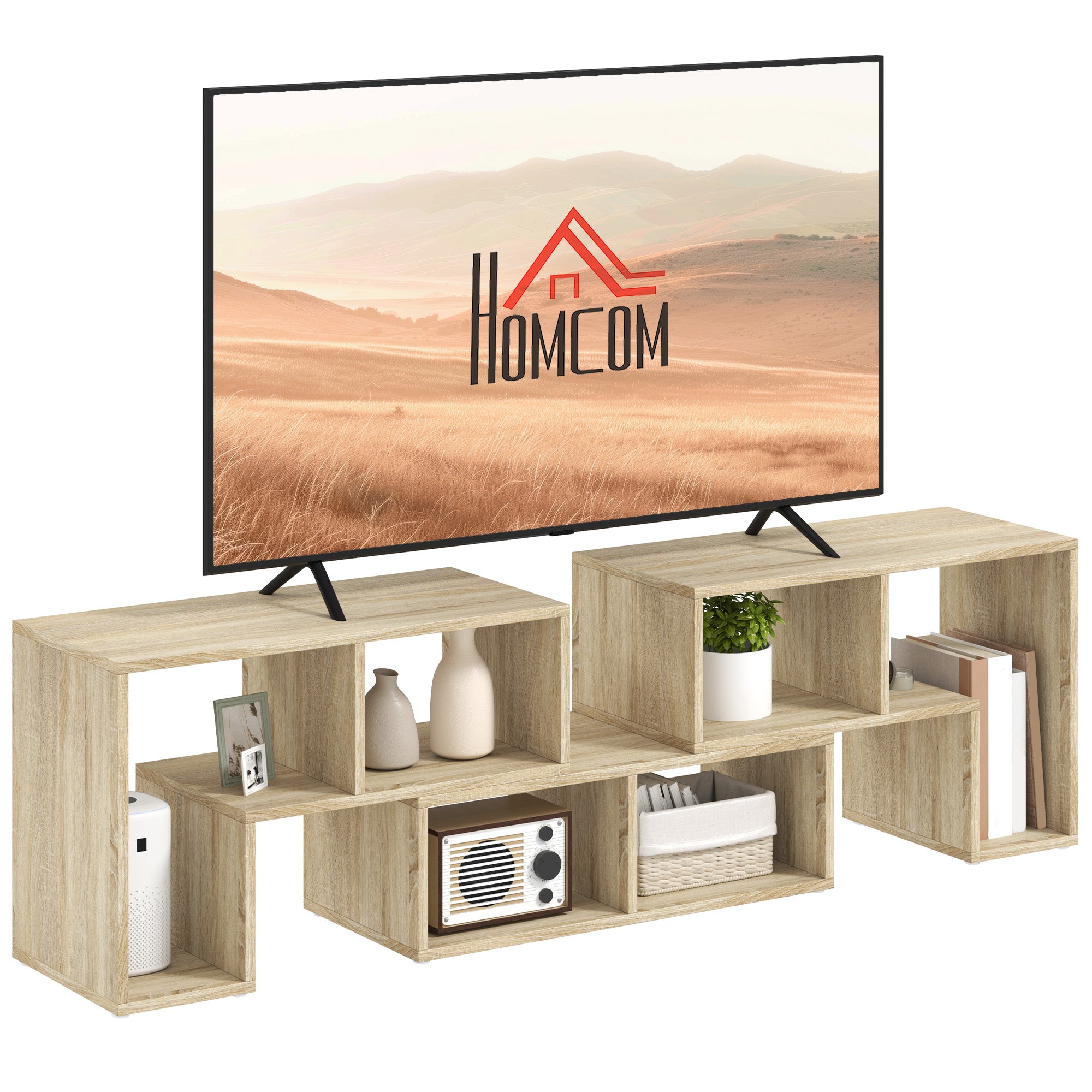 HOMCOM TV Unit for TVs up to Inches, Free Combination TV Stand