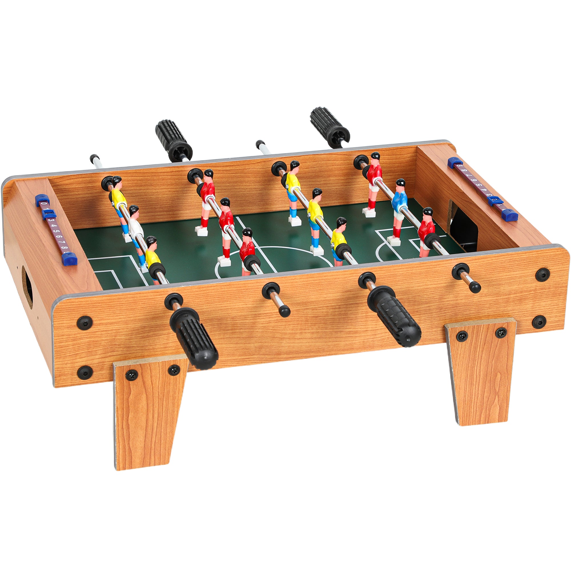 MCL in Table-top Football Table with Stainless Steel Rods, Compact Foosball Table for Kids and Adults, All-Inclusive Foosball Game Set for Indoor