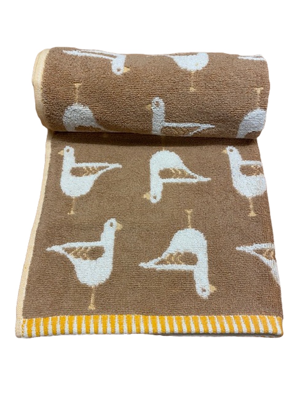 Seagull Turkish Cotton jacquard towel - Bath Sheet Beige