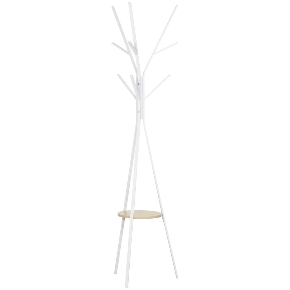 Premium Metal Coat Rack - Sturdy & Stylish Hall Tree with Hooks